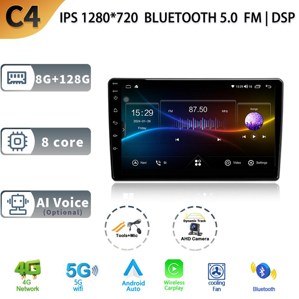 Car Radio Android 13 For Peugeot 308 T9 308S Year 2013-2017  Carplay Navigation GPS Stereo Multimedia Auto Touch Screen