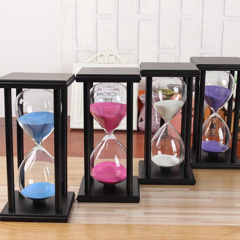 Wooden Hourglass Timer (5-60 Mins) - Perfect Gift for Classmates & Girlfriends, Creative Home Crafts Decor