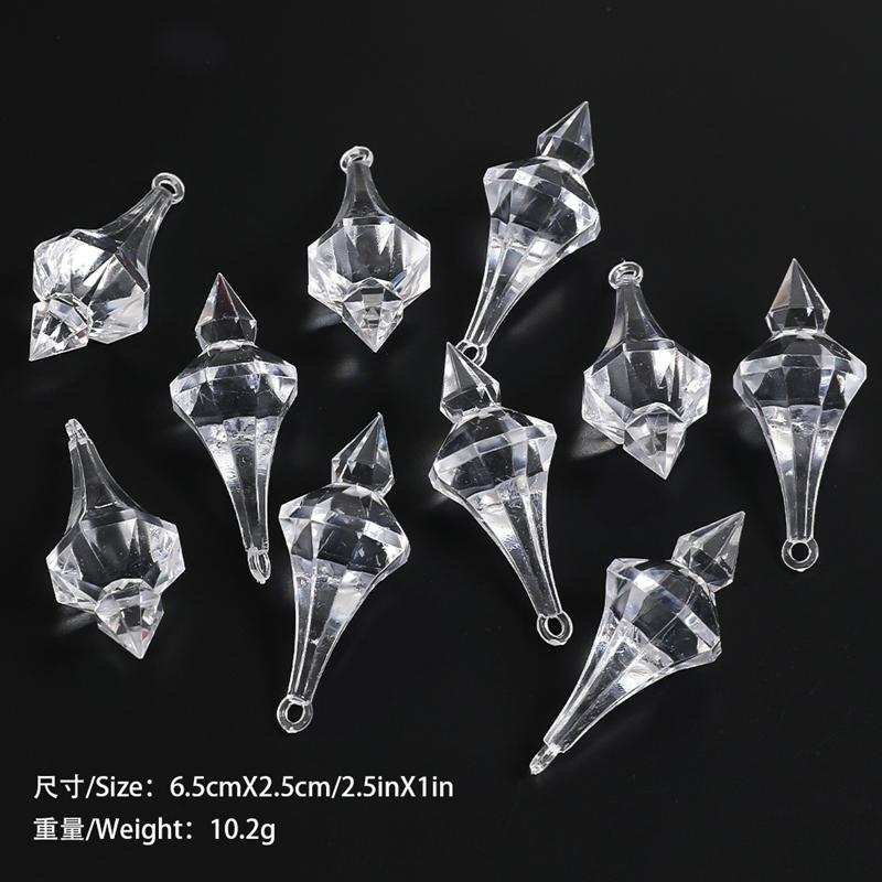 5/10Pcs Christmas Decoration Xmas Tree Hanging Pendant Ornaments for Home Room Decor Acrylic Snowflake Navidad 2026 Accessory