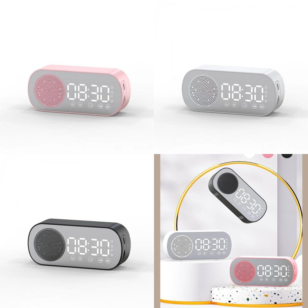 Digital Led Mirror Alarm Clock With Radio And Bluetooth Speaker For Use Daily