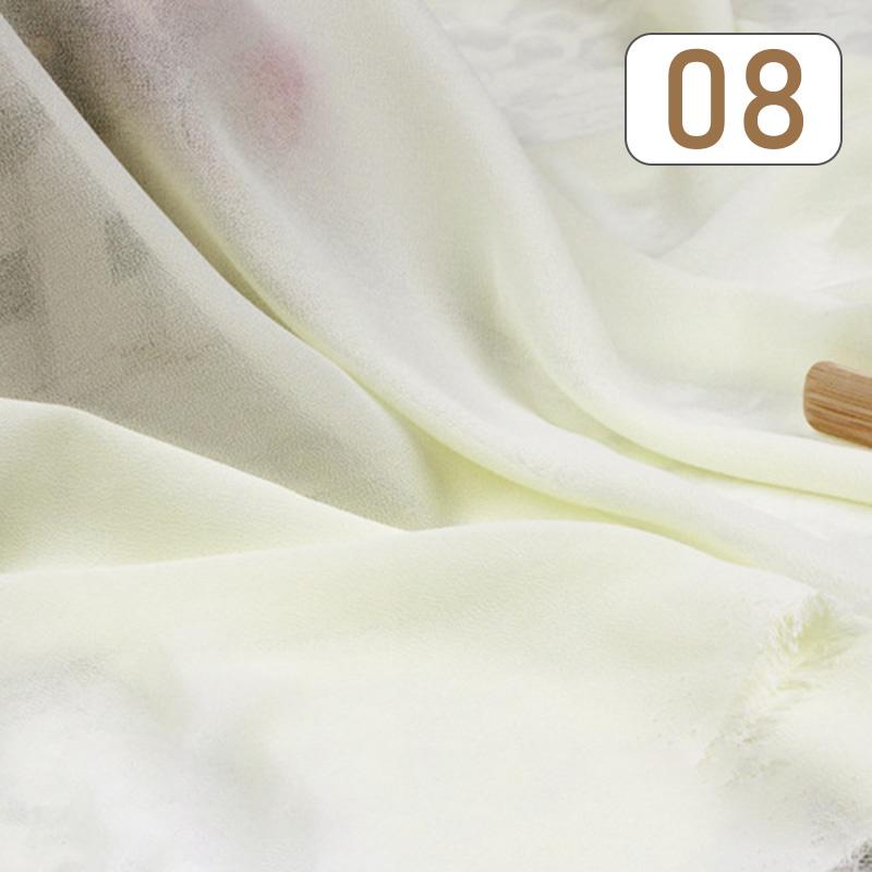 1/3/5M 75D Tessuto Chiffon Perla Georgette Tulle Chiffon Tessuto Trasparente Poliestere Materiale Morbido e Drappeggiato Per Tenda Abito Fodera