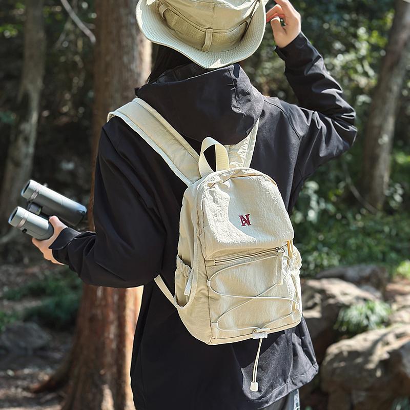 Student Small Bag Women's Lightweight Backpack Men Color Block Sports Travel Backpack