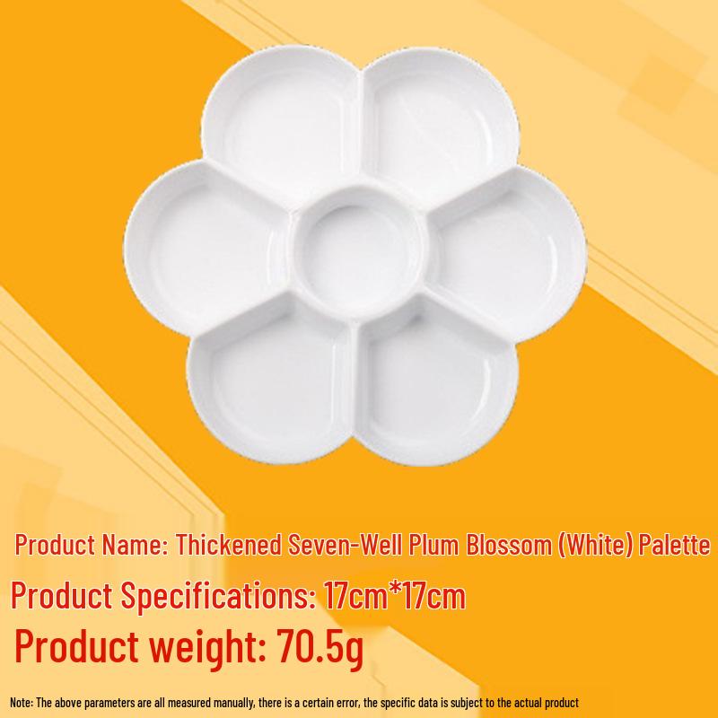 Children's Plastic Color Mixing Palette for Gouache Paints