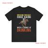 Horse Racing Weekend Forecast T Shirt Equestrian Funny Vintage Washed Stylish Breathable Unisex Stretched Casual Fashion
