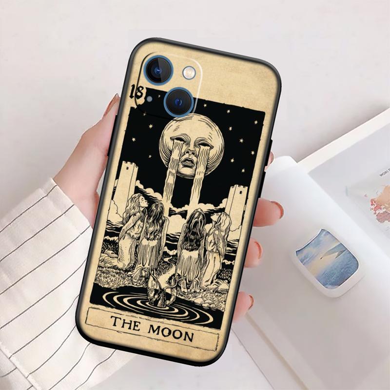 QE10 Divination Tarot Phone Case for OPPO A40 A60 A80 A15 A16 A16K A12 A17 A17K A54 A54S A53 A53S A55 A56 A57 A98 F23