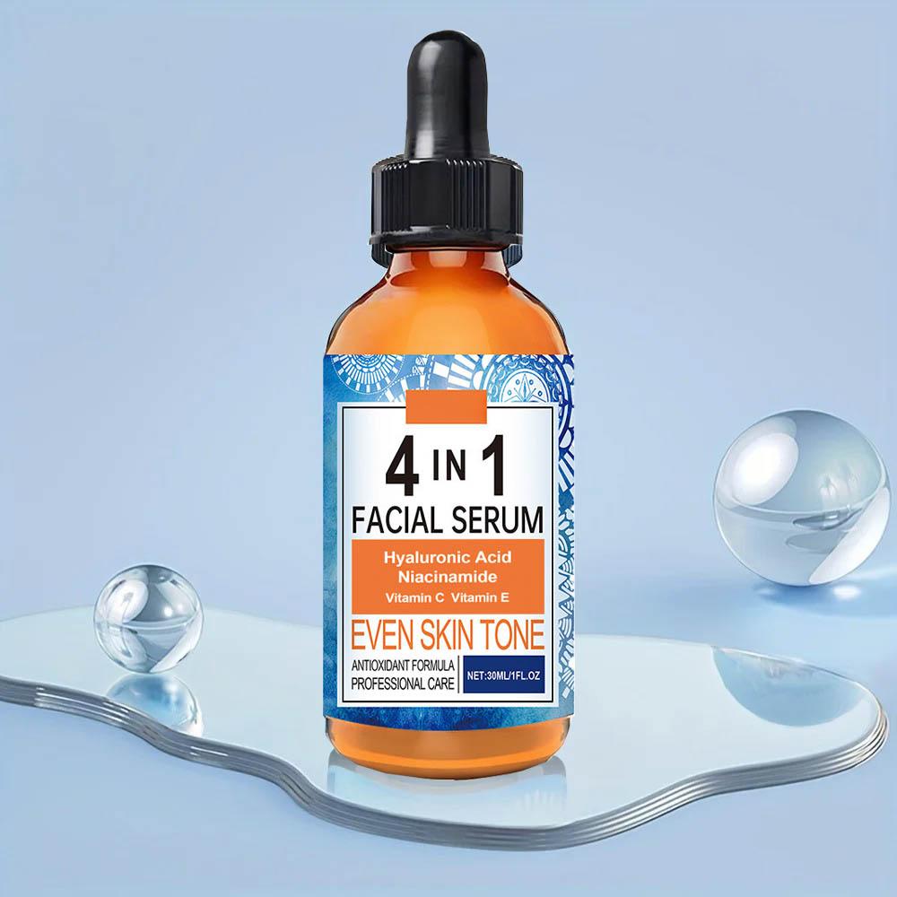 4 In 1 Face Serum Hyaluronic Acid Niacinamide Vitamin Anti-Aging Anti-wrinkle Deep Moisturizing Firming Skin Care