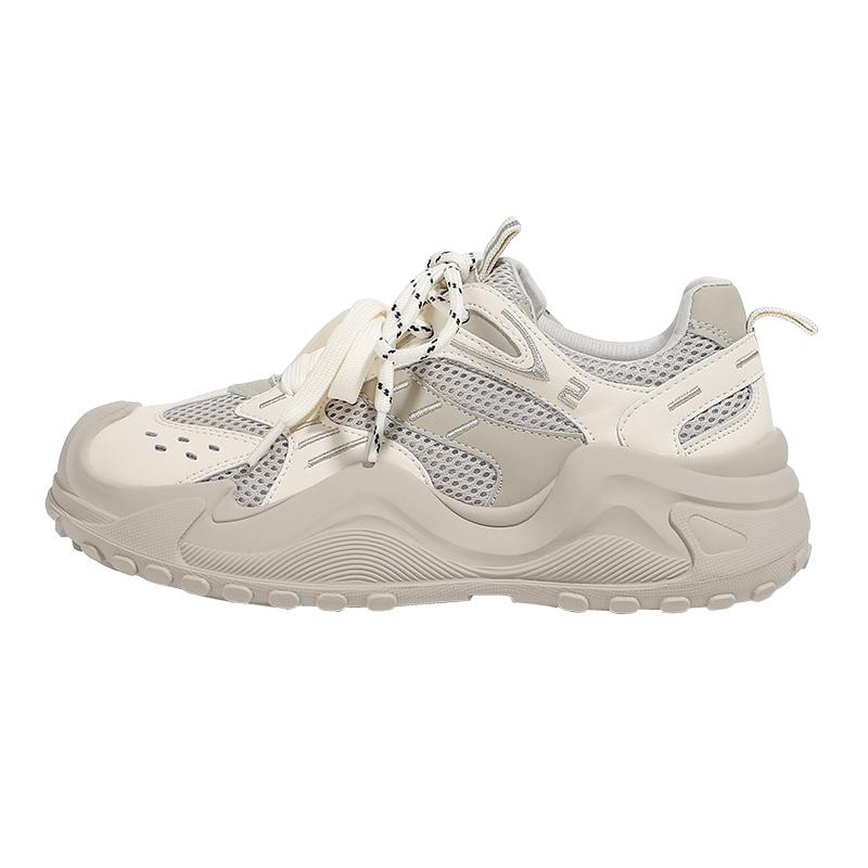 Daddy Shoes Women's 2025 New Spring and Autumn Ugly Cute Casual Shoes Outdoor Hiking Platform Height Increase Lightweight Sports Hiking Shoes