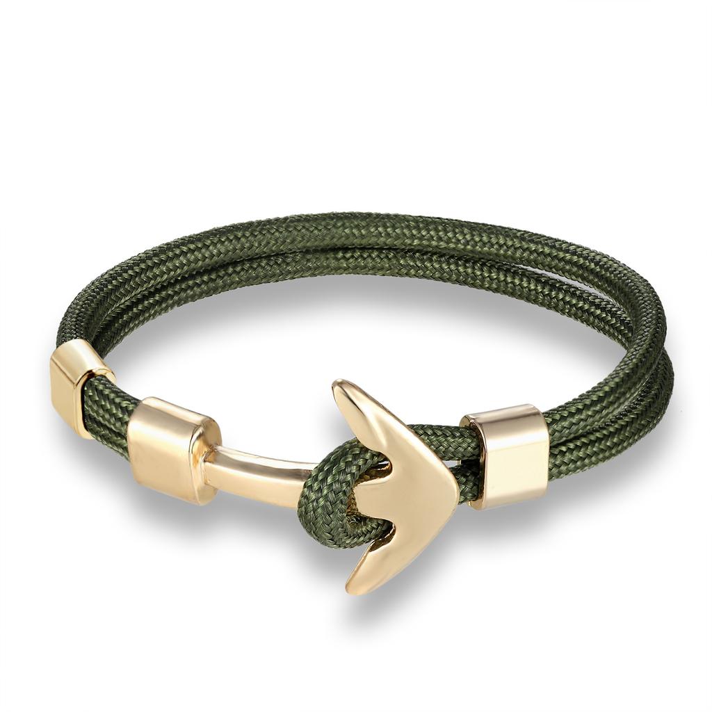 European and American Trends, Boat Anchors, Men's Aircraft Bracelets, Polyester Rope Jewelry