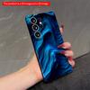 2DFlat Samsung Phone Case Blue Wave Fluid Motion Phone Case Applicable To Galaxy S23 S24 S25ULTRA S26 A12 A14 A15 A16 A54 A55