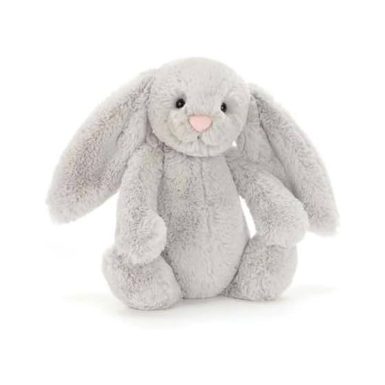 Jellycat Bashful Silver Bunny Medium - L:9cm x Length:12cm x Height:31cm