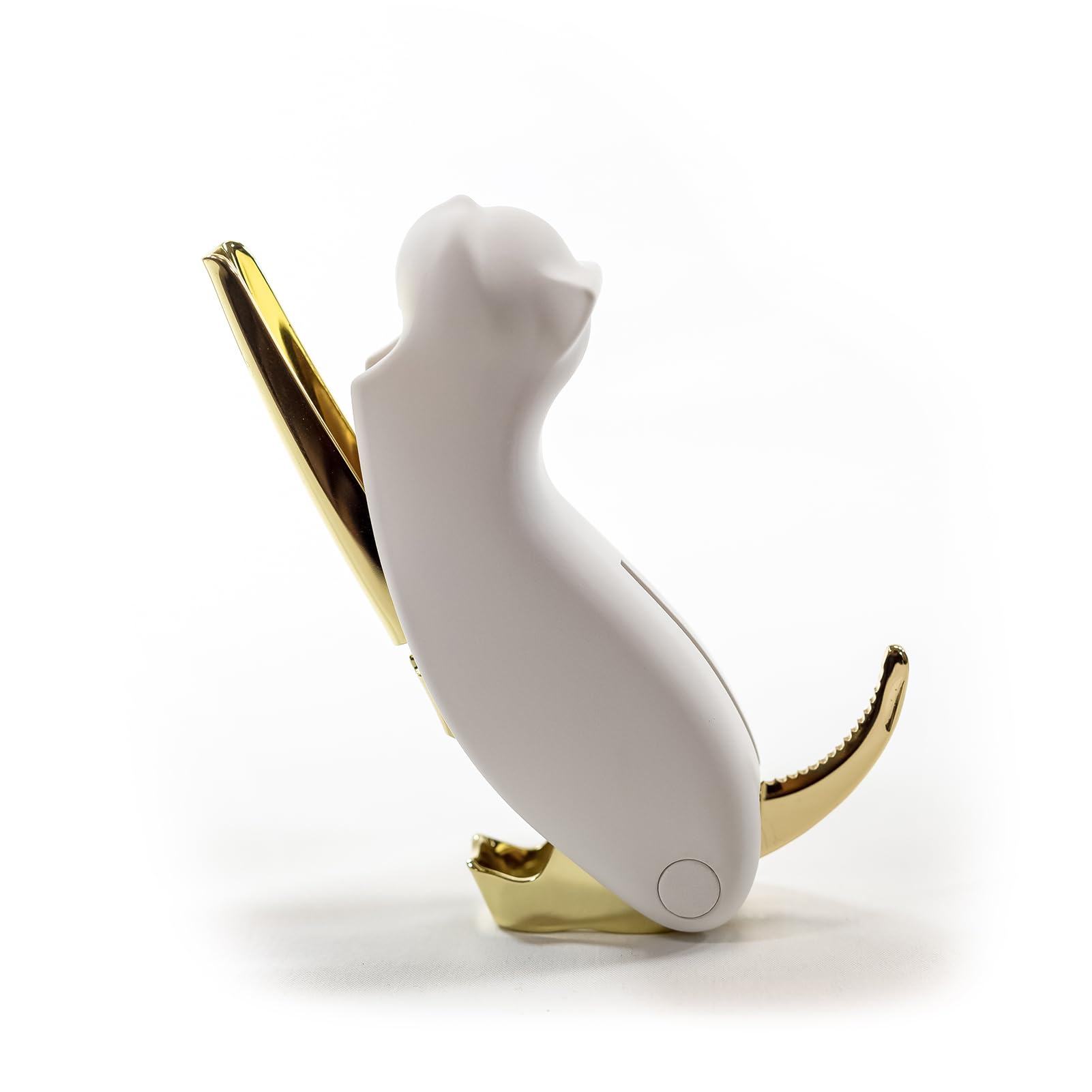 DALO Wine Sommelier Multifunctional Corkscrew Cat-Shaped Opener, 2-Tier, Knife, (White/Gold)