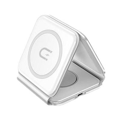 3in1 Kabelloses Induktionsladegerät für 3 Geräte gleichzeitig 15W Weiß