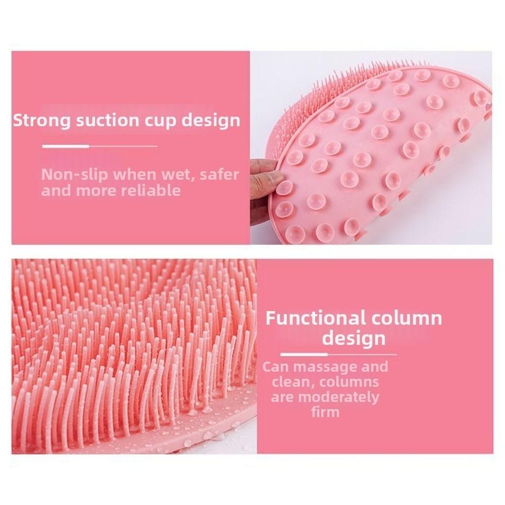 Anti-Slip Exfoliating Foot Brush Reusable Back Scrubber Soft Foot Massage Pad Bath
