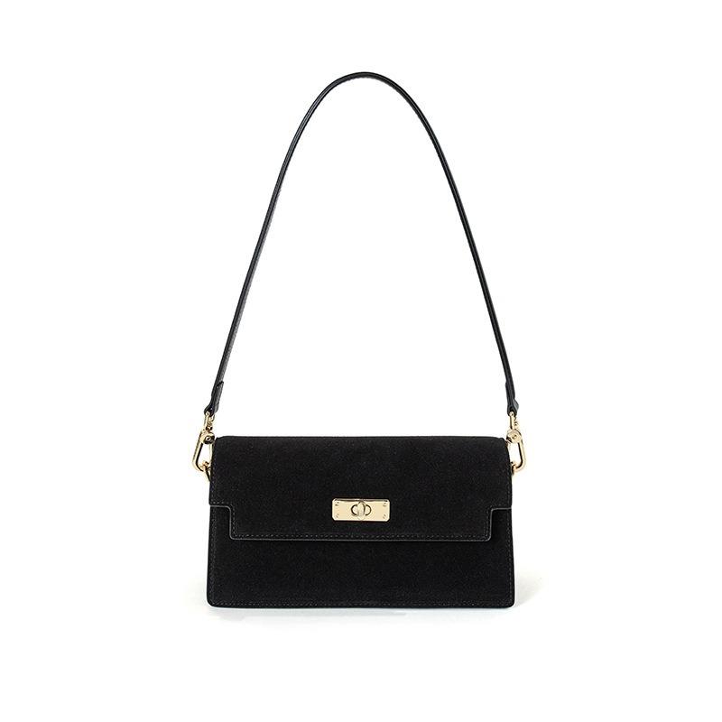 

Autumn new armpit bag leather women s bag temperament handbag bag light luxury high-end single shoulder messenger bag 22.5*8*11.5cm чорний