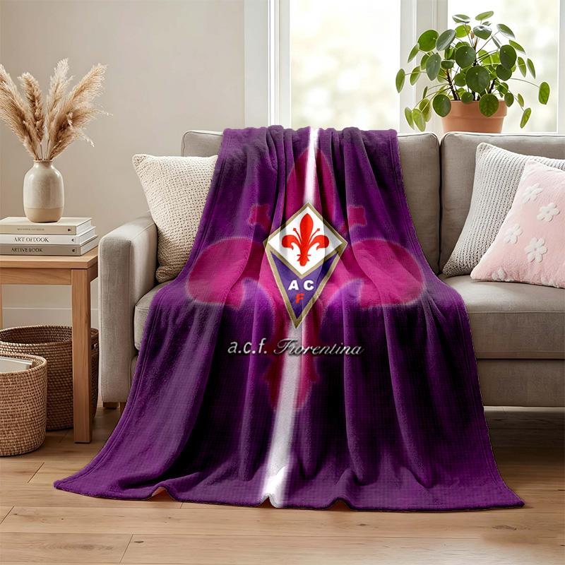 ACF Fiorentina blanket Flannel Blanket Soft Cozy Plush Throw for Sofa Bed Lightweight Home Decor