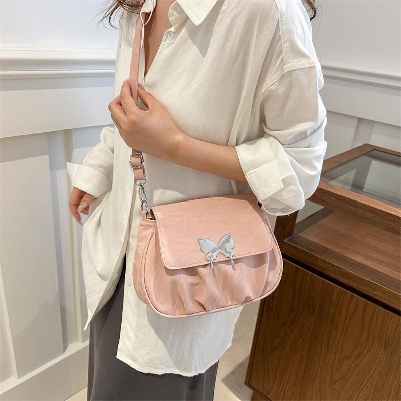 Elegant Butterfly Casual Shoulder Bag With Fashionable Aesthetic For Women In Four Colors
