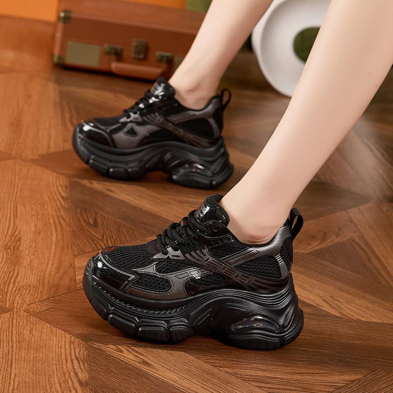 Platform dad shoes women's 2025 autumn and winter new fashion air cushion versatile casual sports shoes inner height increase women's shoes