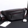 Leather Waist Bag for Men Casual Crossbody Fanny Pack with Adjustable Belt