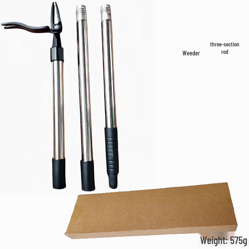 Cross-border StandUp Weed Puller: Manual No-Bend Rooting Shovel and Clip Garden Hand Weeder.