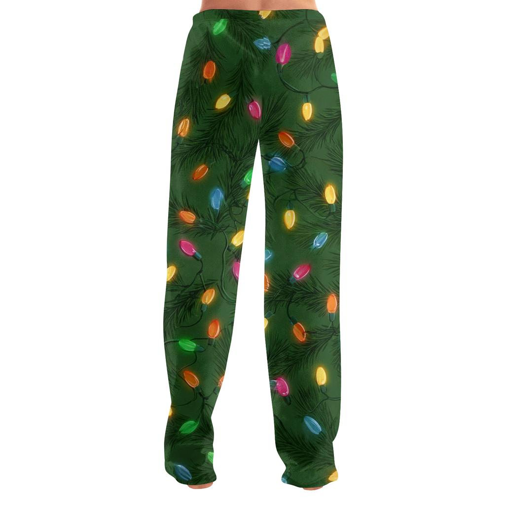 Women's Casual Fashion Women's Sports Home Christmas Pajama Pants Long Pants