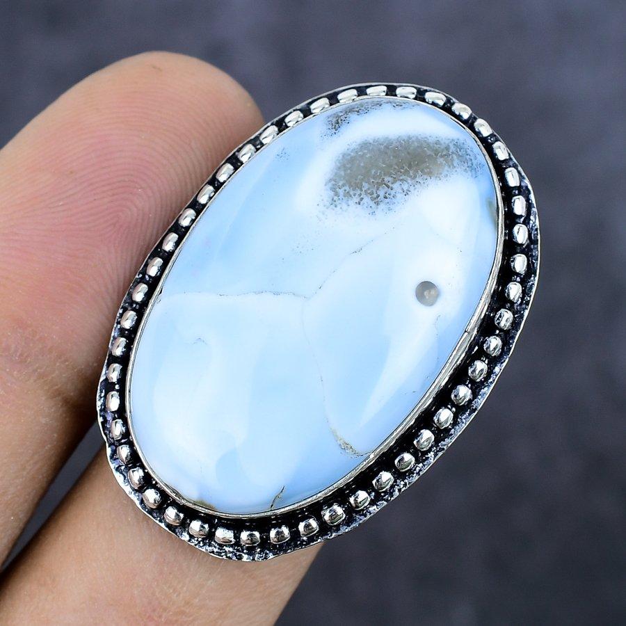 Owhyee Opal Gemstone Handmade 925 Sterling Silver Jewelry Ring Size 9 z4Y65