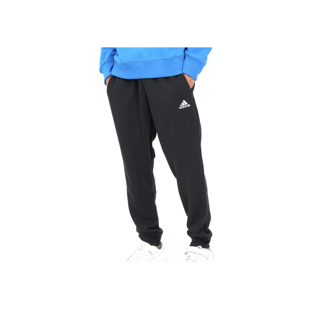 Adidas Essentials Fleece Tapered Cuffed Knit Pants Men Bottoms Black IB4023