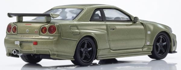Kyosho Original Scale Nismo R34 Finished Model K07130LMJ 1/64 [MOTN] GT-R Z-tune LED-Equipped (Millennium Jade)