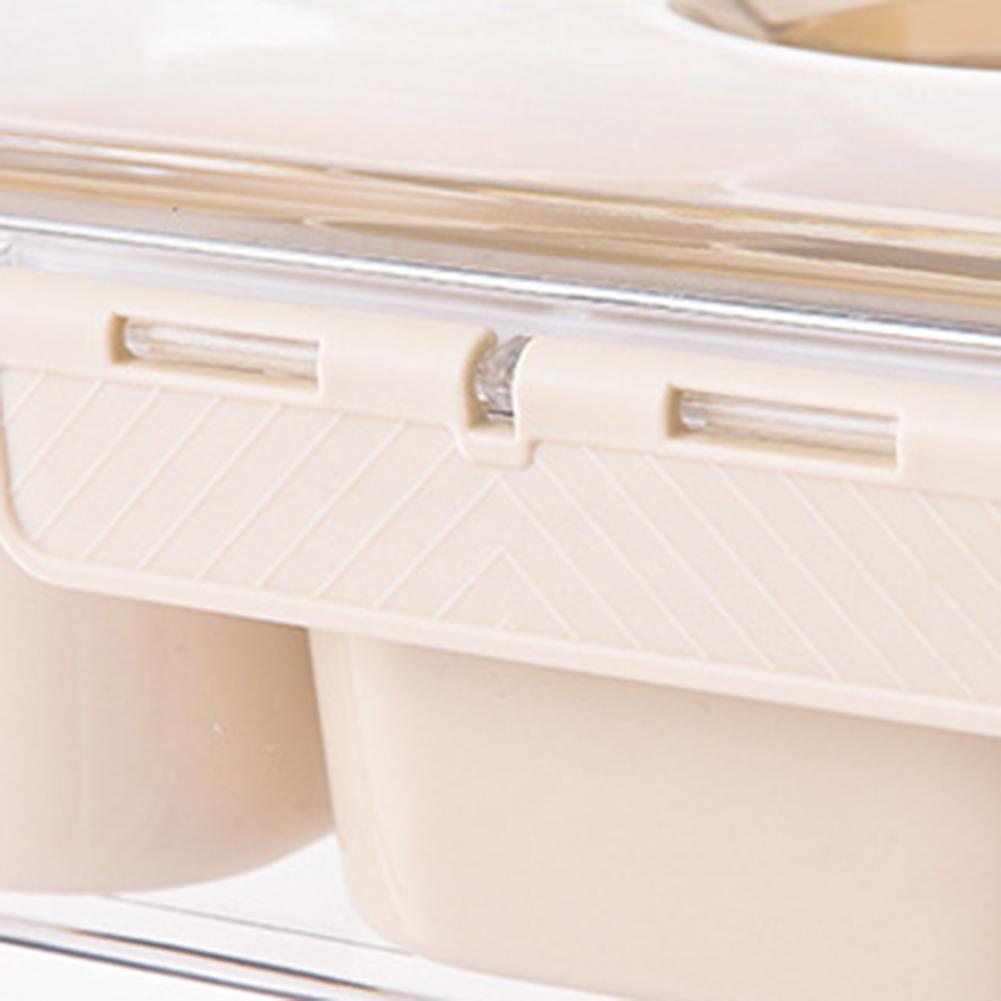 Spice Storage Box with Lid & Handle Rectangular Snack Bowl Multifunction Portable Snack Box for Sweets Veggie Nuts Fruit Storage