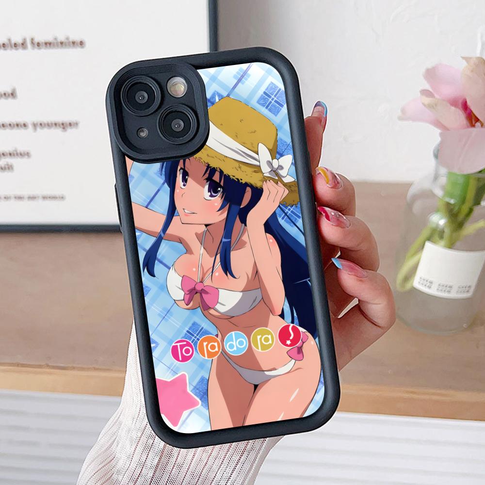 Toradora Kawashima Phone Case for iPhone 17 16 15 14 13 12 11 Air Pro Max Plus Black Soft TPU Shockproof Cover