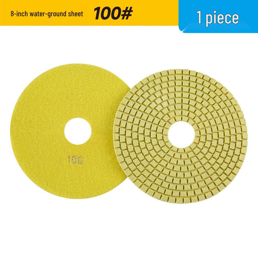 Multi-Size Diamond Water Polishing Pad (5" To 14") for Granite - Fits Angle Grinders