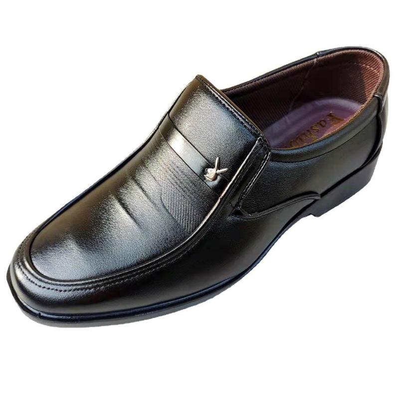 Brand Men Leather Formal Business Shoes Male Office Work Flat Shoes Oxford Breathable Party Wedding Anniversary Shoe 2024 New