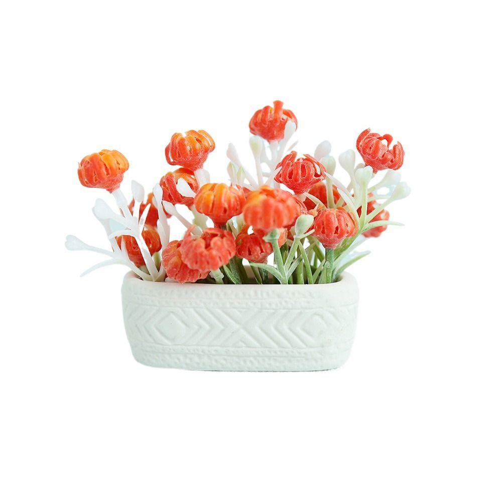 Multicolor Dollhouse Flower Bonsai Babysbreath Jasmine Micro Bonsai Toy Miniature Potted Plants