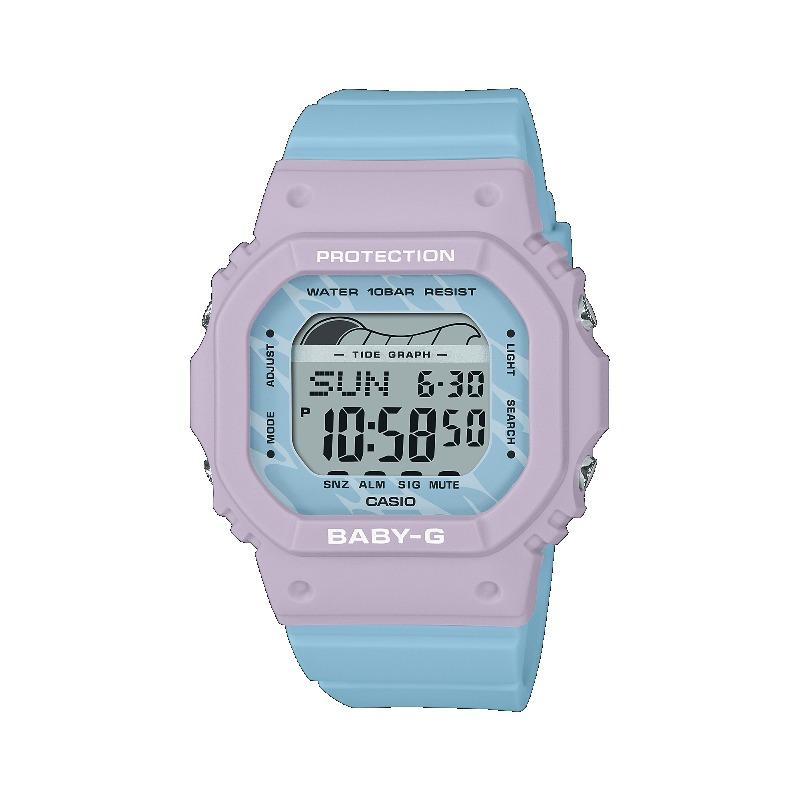 Casio Baby-G Women s Resin 100M Water Resistant Shock Resistant Alarm Quartz Watch BLX-565-2 синий