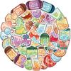 102040Pcs Cute Animal Fox Drink Stickers Decals Kids Toys Decoration Laptop Suitcase Scrapbook Phone Wall Stationery Sticker