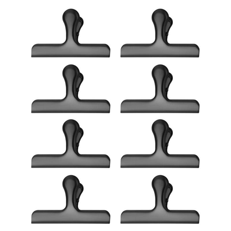 8Pcs Metal Hinge Clip File Paper Clamps for Craft Food Bag Photo Drawing Board Stainless Steel Clip for Kitchen Office
