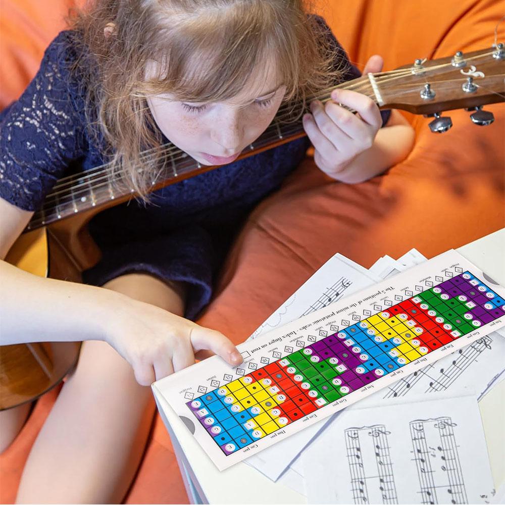 Guitar Scales Sliding Ruler Guitar Practicing Accessories For Beginner Gift