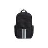 adidas Neo Striped Decorative Casual Fashion Color Block Zipper Backpack Unisex Backpack Black IB5224