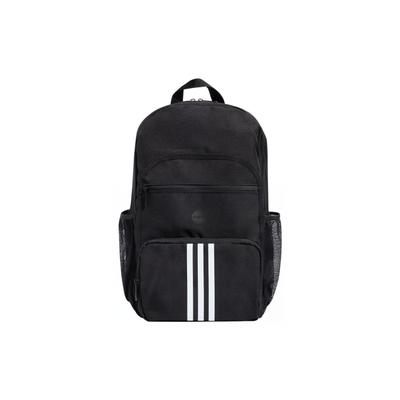 Neo Striped Decorative Casual Fashion Color Block Zipper Backpack Unisex Backpack Black IB5224