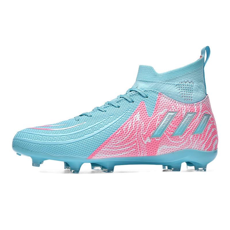 World Cup High-top Football Shoes TF Broken Ding AG Spike Youth Student Grass Training Shoes