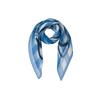 [Damen] Vichykaro Chiffon Falten Schal (blau)