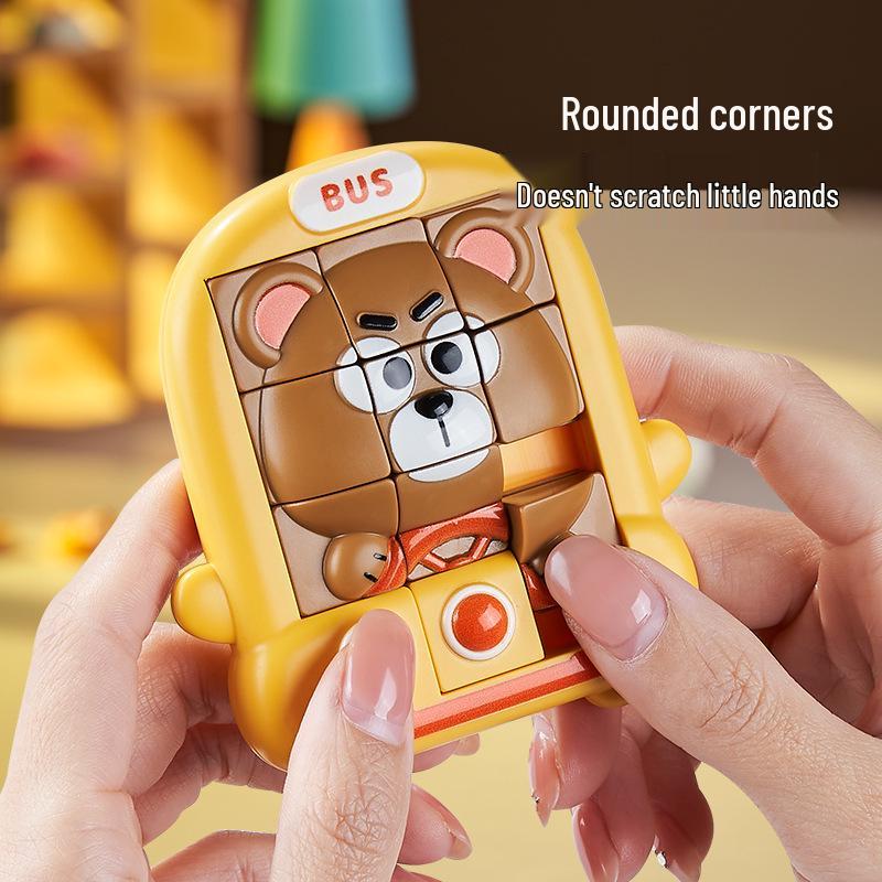 Children's Animal Sliding Puzzle: Educational Early Learning and Thinking Training Toy for Boys