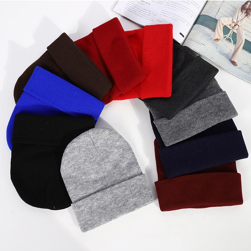 Light Board Knit Cap Winter Wool Cap Men And Women Cap Warm Cap Windproof Cap