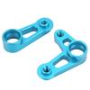 RC Steering Arm Kit Aluminum Alloy Flexible RC Steering Servo Horn Arm for Tamiya XV01 FF03 1 10 RC Car Blue
