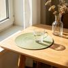 Hitzebeständige Platzsets Rutschfeste Tischsets für das Esszimmer Elegante runde Untersetzer für Zuhause Küche Party Rustikales Küchen-Dekor