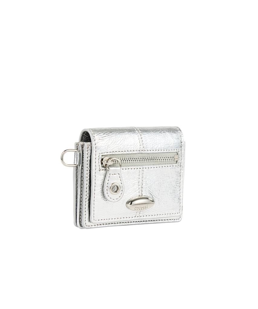 Cotessi Triple Card Wallet, Silver