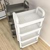 Compact Multi-Layer Trolley for Kitchen, Bedroom, or Bathroom Storage