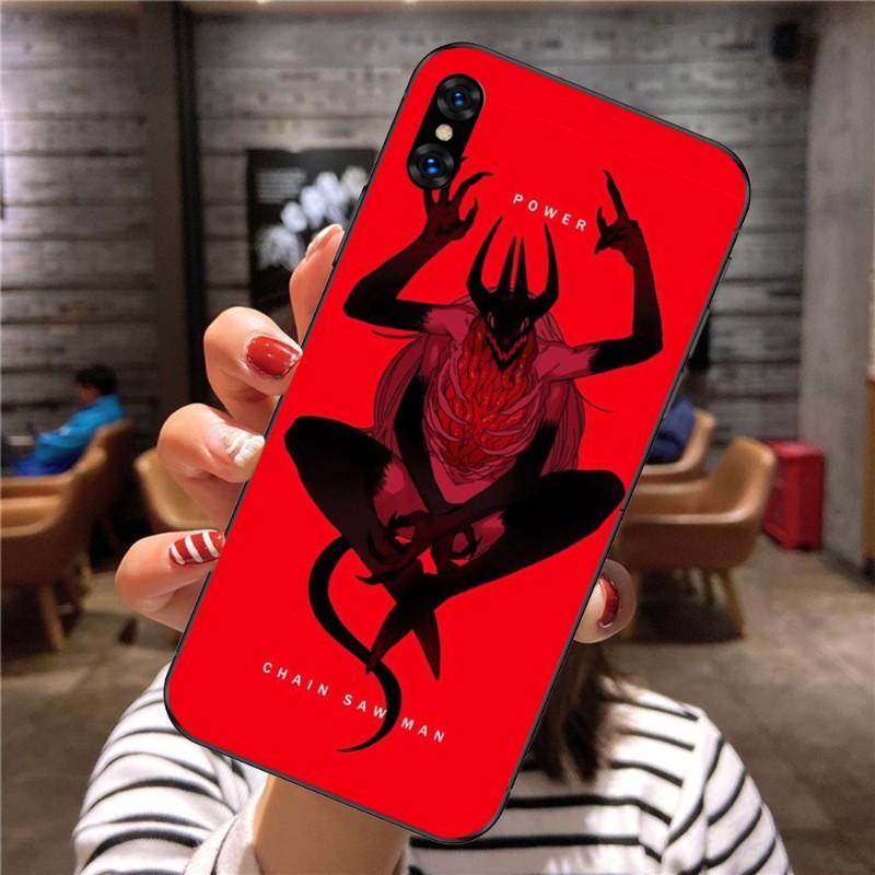 Chainsaw Man Anime Handyhülle für Xiaomi Mi 12 11T 10T 9T Lite Pro Ultra Note 10 Poco F3 F4 X4 GT Weiche Schwarze Handyhülle