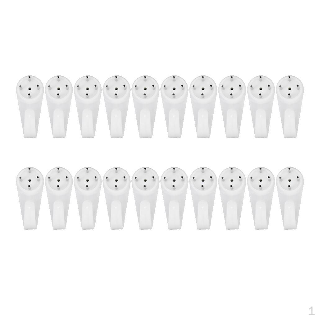20 Mounting Hooks for Photo Picture Frame Plates Hanging