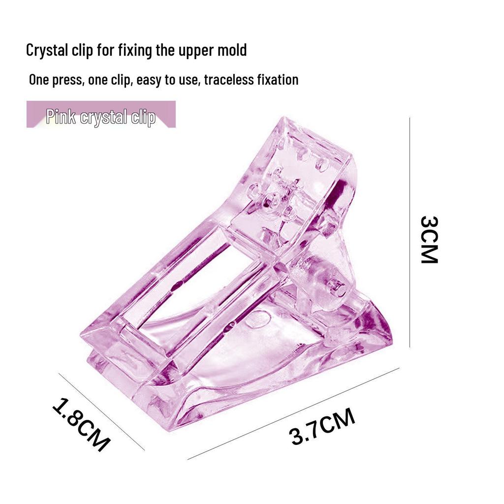 Nail Crystal Extension & Shaping Clip - Stabilizes Nail Plate, No Lifting