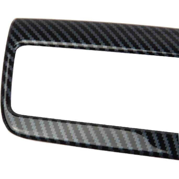 Carbon Fiber Rear Air Vent Armrestbox AC Outlet Adjustment Panel Cover Trim for 2022-2025 Nissan Pathfinder